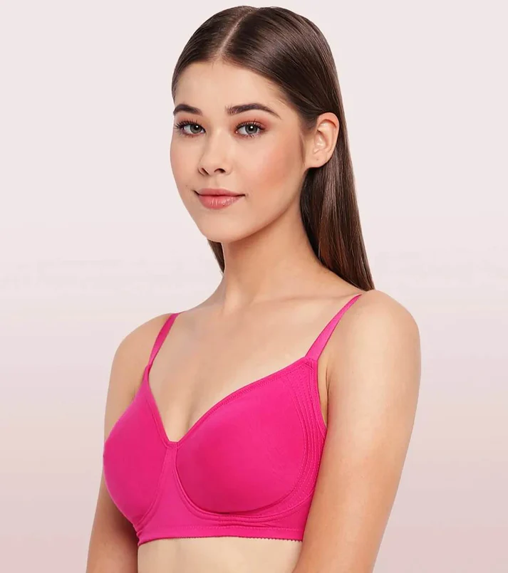 BRA | NON-PADDED | WIREFREE | SIDE SUPPORT SHAPER | VERY BERRY - Image 2